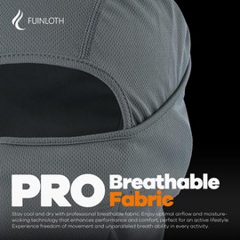 fuinloth Balaclava Ski Mask, Motorcycle Cycling Face Mask Skiing Running for Men/Women Black