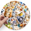 50 PCS 3D Animal Stickers Vinyl Waterproof Stickers for Skateboard,Laptop,Phone,Luggage,Computer,Bicycle,Water