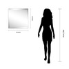 Empire Art Direct Modern Frameless Wall Mirror, 1" Beveled Mirror,