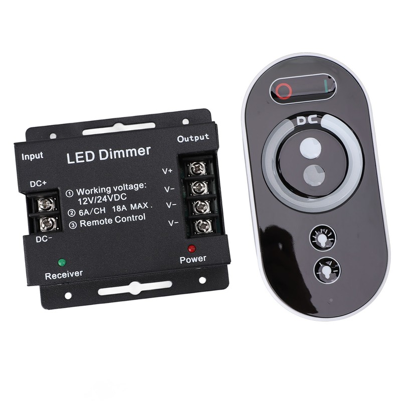 Dimmer Switch DC 12V‑24V 18A PWM LED Light Strip Dimmer