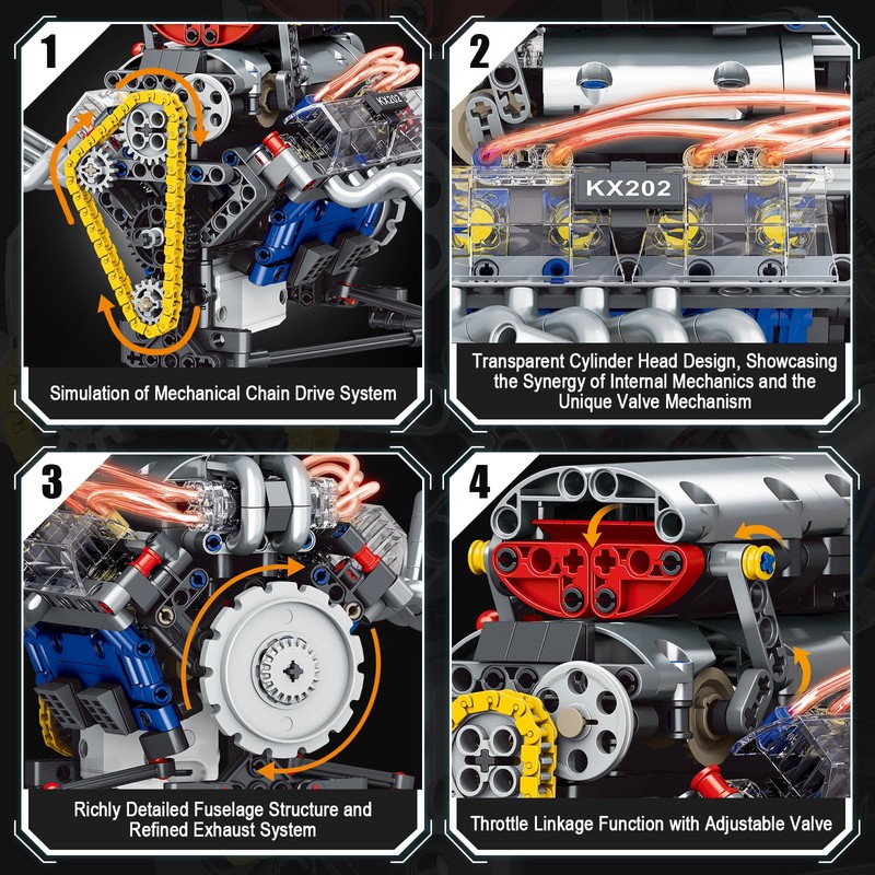 HIGH GODO V8 Engine Kits That Runs, DIY Car Engine