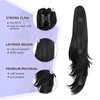 ponytail extension,22" claw clip hair extensions ponytail Long straight hair