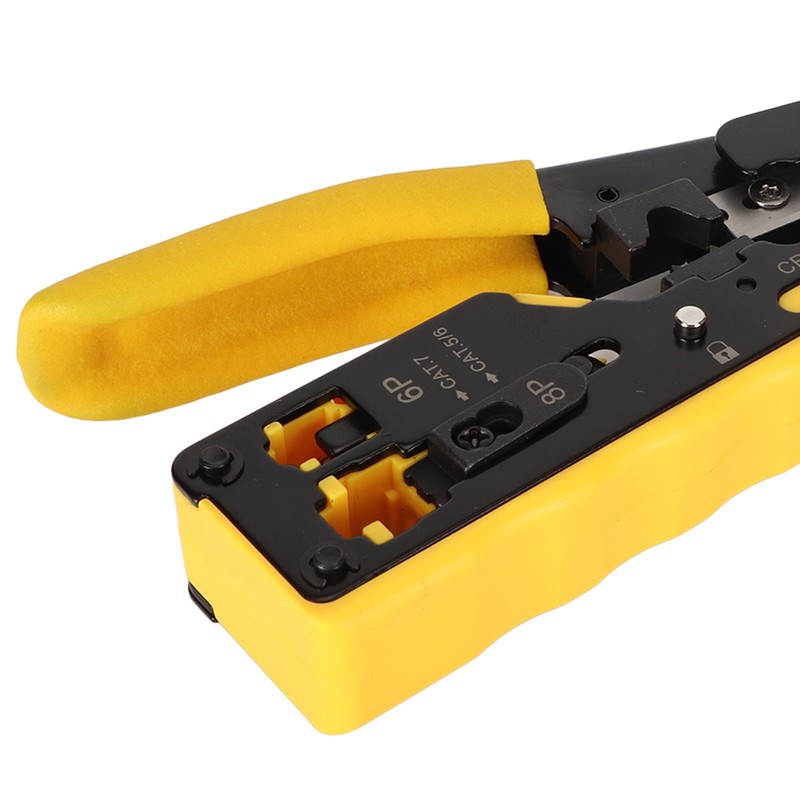 Ethernet Crimping Tool Adjustable Mode Anti Slip Texture Safety Lock