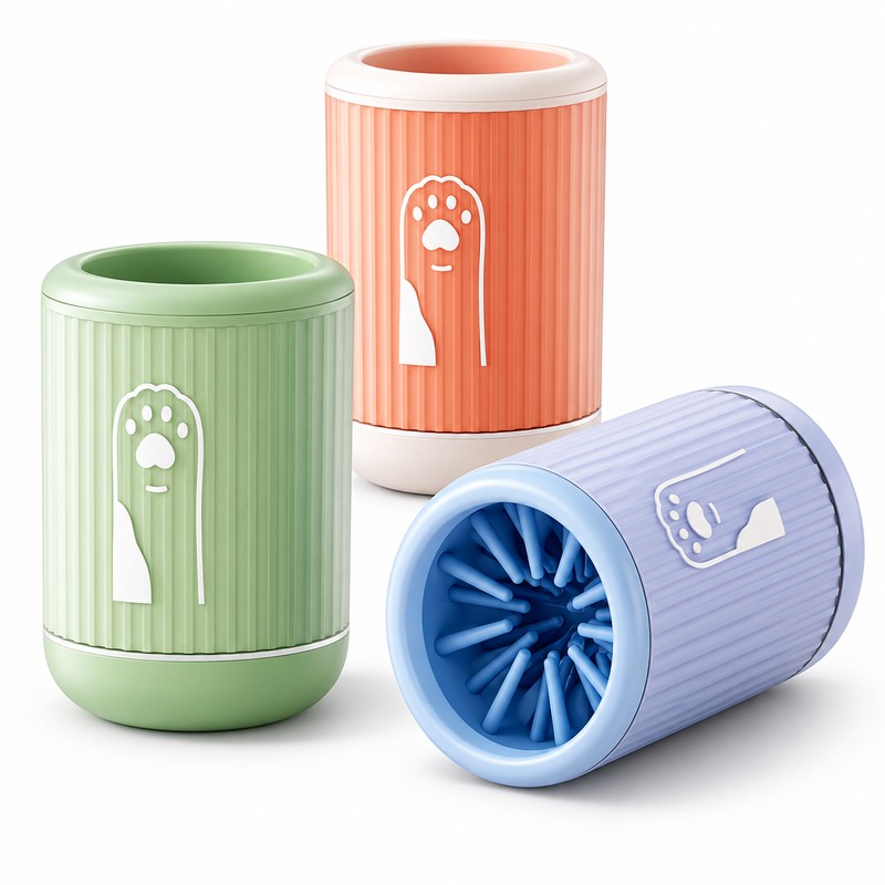 Dog Paw Cleaner Cup for Muddy Paws – Manual Twist