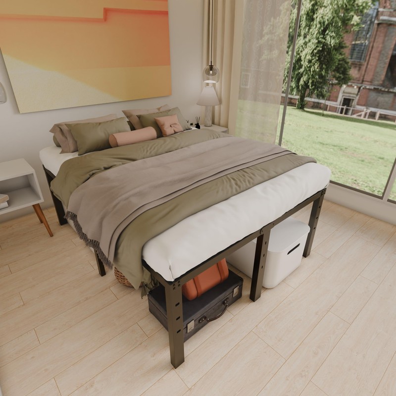 HOBINCHE 20 Inch King Size Bed Frame, No Box Spring