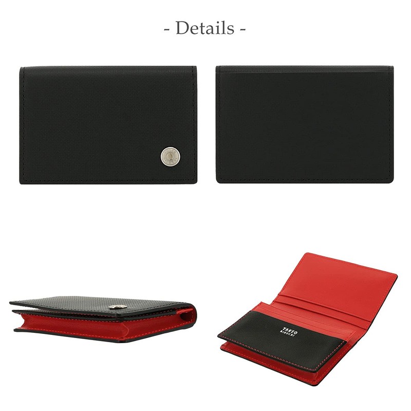 Takeokikuchi Amigo Men's Business Card Holder, Cowhide Leather, Genuine Leather,