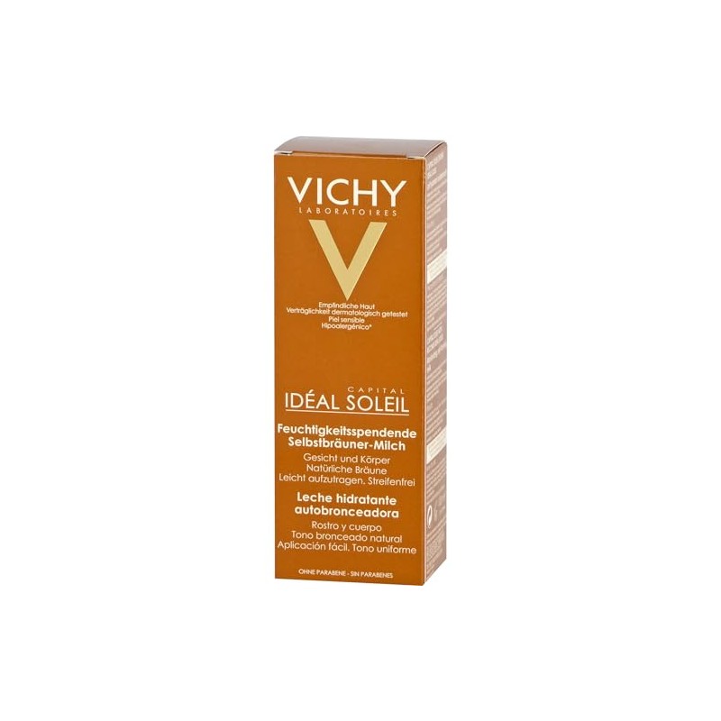 Vichy Ideal Soleil Self-Tanning Milk for Face and Body, Self
