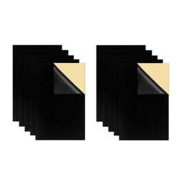 Self Adhesive Felt, DIY Self Adhesive Fabric for Art & Crafts, Peel and Stick Felt for Drawer/Jewelry Box Felt Liner (10, Black)
