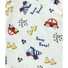 Thingimijigs Baby Boys Car Patterned Embroidered Reversible Blue and White