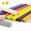 1-Piece Sponge Air Cushion Baby Safety Corner Protector Impact Protector Brown - Small 2ea
