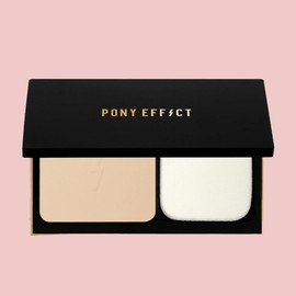 Anjumain Pony Effect Cover Stay Skin Cover Powder Pact 10.5g, 002 Soft Beige, 1 piece / 포니이펙트 커버스테이 스킨 커버 파우더 팩트 10.5g, 002 소프트베이지, 1개