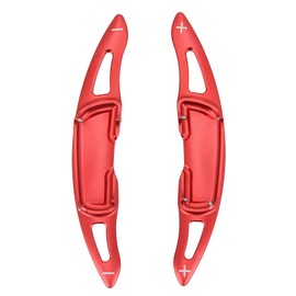 Paleta del Volante del Coche 2pcs Paleta del Volante Interior del Coche Accesorios para Automóviles Tapas de Extensión de Palanca de Cambios de Repuesto Rojas para Mazda 3 de 2014 en Adelante