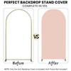 AIMOMENT Arch Backdrop Cover,Pink 6.6 FT Spandex Arch Covers Stretchy