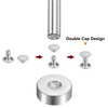 sourcing map 100 Sets Leather Rivets 6mm x 8mm Metal