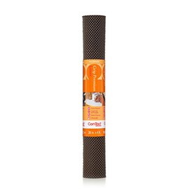Con-Tact Brand Grip Premium Thick Non-Adhesive Shelf and Drawer Liner, 20" x 4', Chocolate