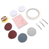 20 Pieces Watch Glass Polishing Kit Buffing Powder Felt Pad