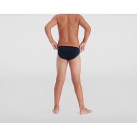 Speedo Junior Boy's ECO Endurance+ 6.5cm Swim Briefs | Chlorine Resistant | Quick Drying | Stretch Fabric | Recycled Material | Comfort Fit, True Navy/White, 9-10 Years
