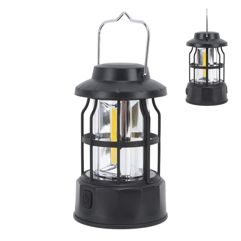 Rechargeable LED Camping Lantern Retro Portable Camping Lantern Survival Light