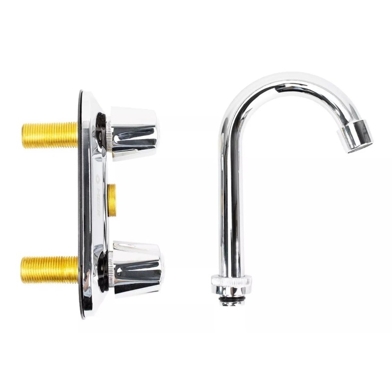 CNX Mezcladora Para Lavabo Cubierta En Acero Inoxidable