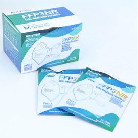 20 FFP3 Mouth and Nose Protection Mask with EC Certification, 5-Layer Mask without Valve, Dust and Particulate Protection Mask, Medical Protective Mask with High BFE Filter Efficiency ≥ 99, 20