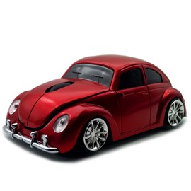 TDRTECH Cool Sports Car Shaped 2.4GHz Optical Gaming Mouse for PC, Laptop - Red