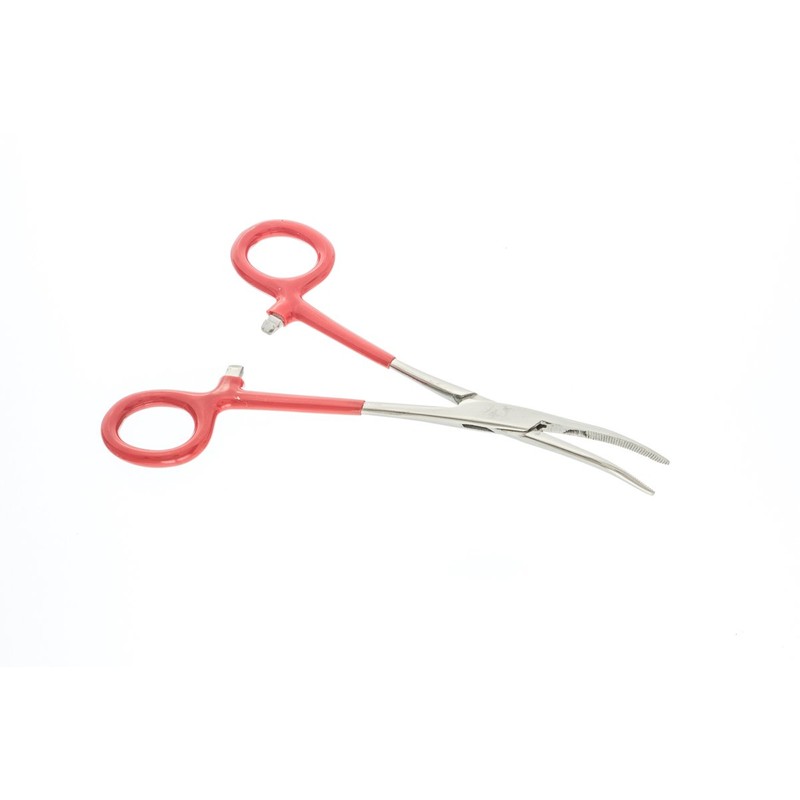 SE 664 FSI Self Locking Gebogene Pinzette mit Isolierte Griffe,