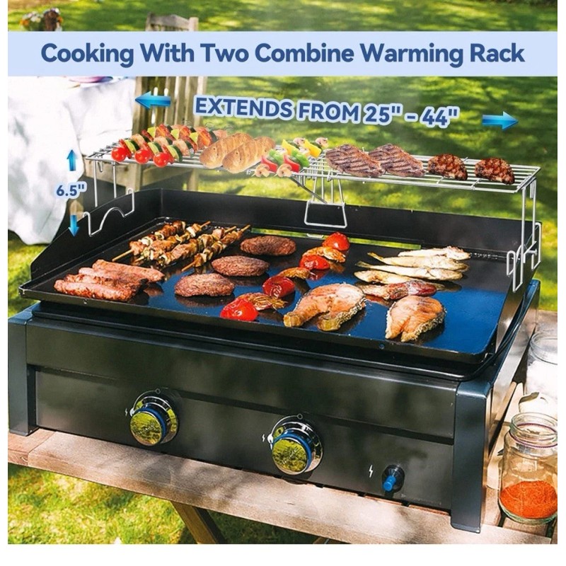 Denmay Warming Rack for 17" 22" 28" 36" Griddles, Universal