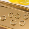KONPJE Toe Ring Set Waterproof Toe Rings (gold1)
