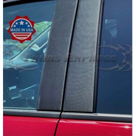 Made in USA - Trims Express fit:2013-2025 Lexus IS 250 300 350 6Pc Pillar Post Trim Carbon Fiber Black