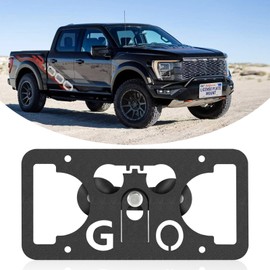 No Drill Front License Frame Compatible with Ford Raptor 2021-2025 (3rd Gen) Anti-Theft License Plate Grille Mount Holder Car Tag Covers Rust-Proof, Rattle-Proof Car Accessories