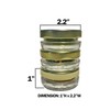 Caviar Line Small Mini Glass Jars With Tin Lids -