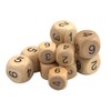 ccHuDE 100 Pcs Blank Wood Dice - Unfinished Wood Cubes