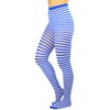 ToBeInStyle Mallas a rayas para mujer, Azul real/Blanco, Talla única