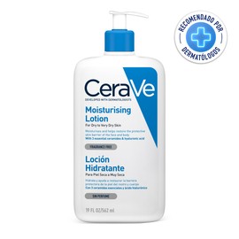 CeraVe Loción Hidratante 562ml Hidrante diario para rostro y cuerpo para piel seca a muy seca