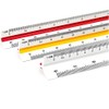 Scale Ruler, Plastic Triangular Scale, 30 cm Metric Scales 1:100