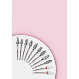 Elite Embrace Professional Carbide Removal Nail Drill Bit Purple, Old Gel Removal, Two Way Rotate, Manicure Nail Supply 6.0 * 14mm