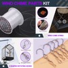 Swpeet 61pc Wind Chime Tubes & Wire Kit with Swivel