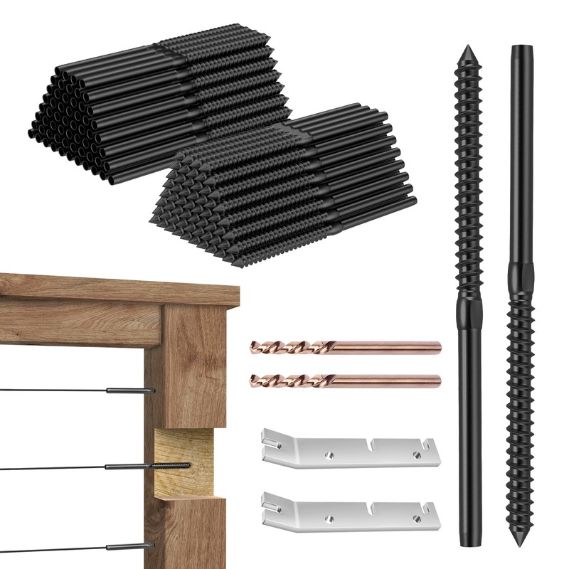 CKE 120 Pack Black T316 Stainless Steel Left&Right Handed Thread