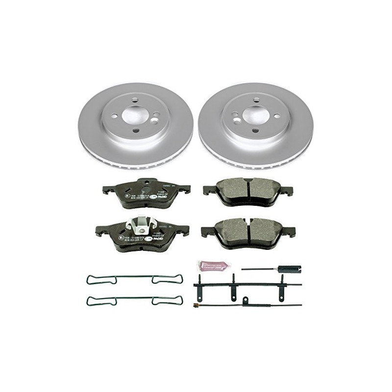 Power Stop ESK5724 Front Euro-Stop Brake Kit Mini Cooper Cooper