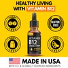 Vitamin B12 Liquid Drops - Vegan B12 vitamins 5000 mcg