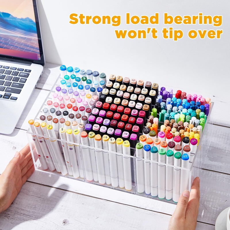 MotiMind Acrylic Marker Organizer for 189 Marker, Large Art Pencil