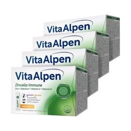 Vita Alpen Zinc Cella Immune Sucrozomial Zinc Selenium Triple Coated High Content Minerals 30 sachets, 4 pieces, 30 servings / 비타알펜 징크셀라 이뮨 수크로조미알 아연 셀레늄 3중코팅 고함량 미네랄 30포, 4개, 30회분