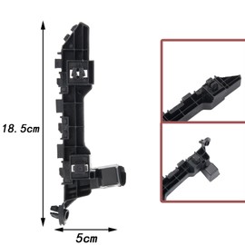 Pair Left Right Front Bumper Brackets,Front Driver & Passenger Side Bumper Support Bracket for Honda Accord 2018-2021,71198TVAA01