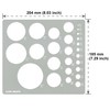 Aleks Melnyk No.200 Metal Circle Template metric, Circle Tracers for