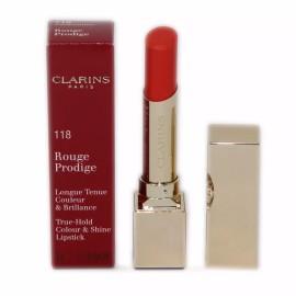 CLARINS ROUGE PRODIGE TRUE-HOLD COLOUR & SHINE LIPSTICK 3G #118 NIB-441981