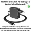 B28CS USB-C Netzteil 90W PD Laptop Ladegerät – Universell für