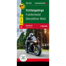 Fichtelgebirge, Motorradkarte 1:200.000, freytag & berndt: Frankenwald - Oberpfälzer Wald, mit Toureninfos, GPX Tracks, wasserfest und reißfest (freytag & berndt Motorradkarten)
