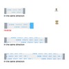 Geekworm 16Pin 0.5mm Pitch PCIe FFC Cable Set 30mm/50mm/80mm, Suitable