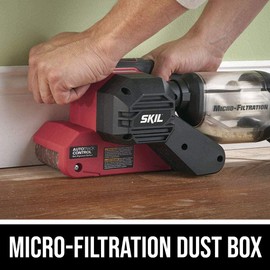 SKIL 6.5 AMP Electric 3-1/4 Inch Corded Planer with 3-InchX 18-Inch Belt Sander (PL201201 & 7510-01)