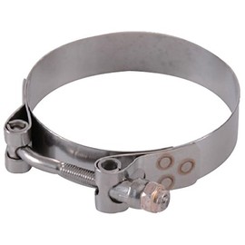 TRUSCO TTHC1981 T-Bolt Hose Clamp, All Stainless Steel, 2.9 - 3.1 inches (73 - 81 mm)